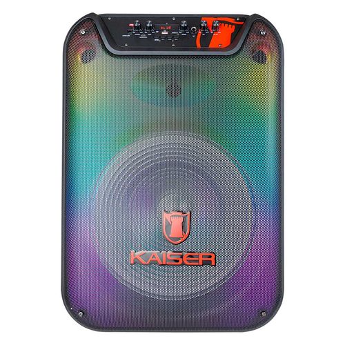 Bafle Kaiser 15 Pulgadas Luz Flama Front Negro KSW-3515