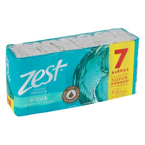 Jabon De Tocador Zest 7 Aqua 100 Gr