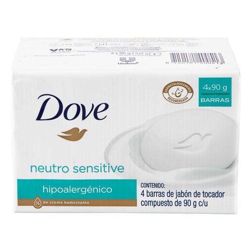 Jabon De Tocador Dove 4 Hipoa 90 Gr
