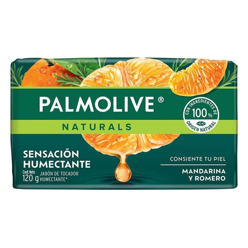 Jabón de Tocador Palmolive Naturals Mandarina y Romero Sensación Humectante 120g