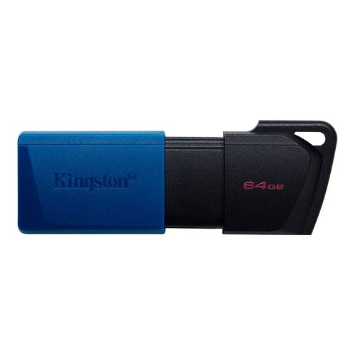 Memoria USB Kingston DataTraveler Exodia M de 64GB USB 3.2  Color Negro-Azul