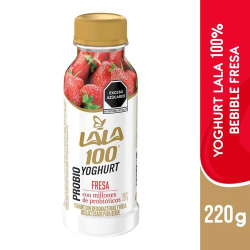 Yoghurt Lala 100 Bebible Fresa 220g