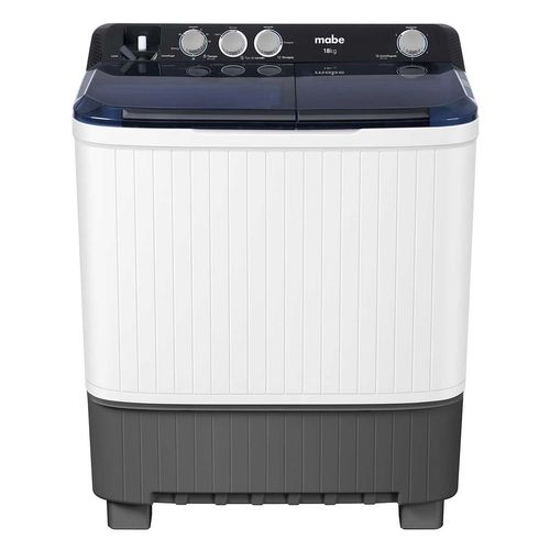 Lavadora Semiautomática Mabe 2 Tinas 18 kg Blanca LMDX8124HBAB0