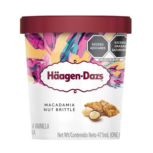 Helado Haagen Dazs nuez macadamia 473ml