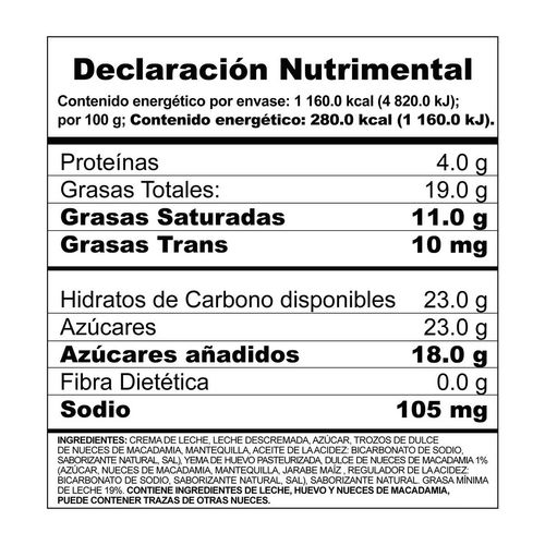 Helado Haagen Dazs nuez macadamia 473ml