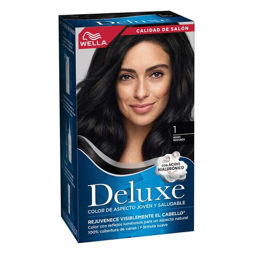 Tinte Permanente Deluxe 1  Negro Profundo 207g