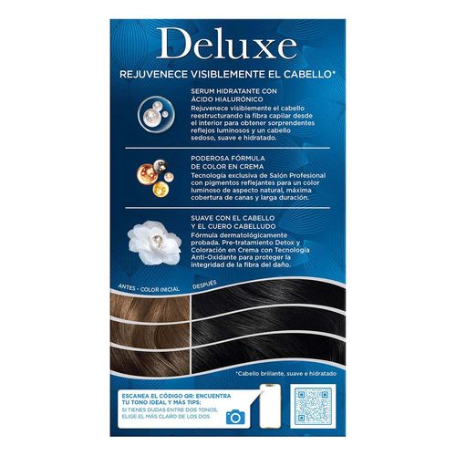 Tinte Permanente Deluxe 1  Negro Profundo 207g