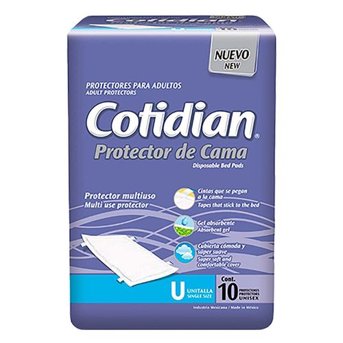 Protector de Cama Adultos Cotidian Unitalla 10 Piezas