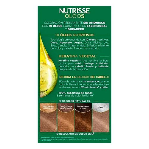 Tinte Nutrisse Oleos Rubio Cenizo 1 Pieza