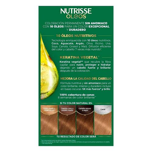 Tinte Nutrisse Oleos Rubio 7.0 1 Pieza