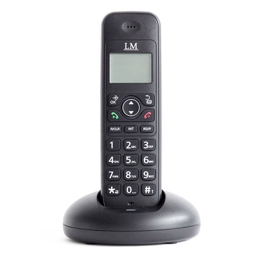 Teléfono Fijo Inalámbrico Negro LM 521-1