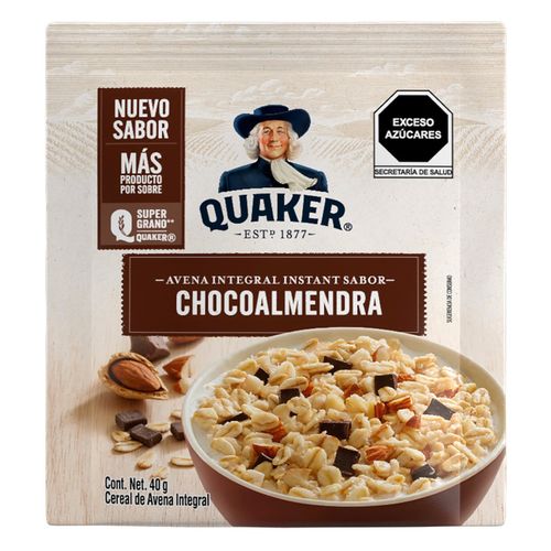 Avena Quaker Instant Chocoalmendra 40g