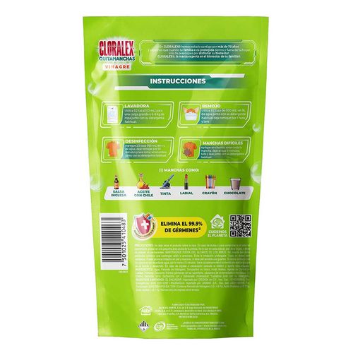 Quitamanchas Cloralex Vinagre Pouch 450ml