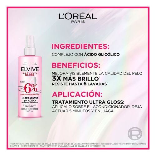 Tratamiento Elvive Gloss 200ml