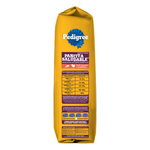 Croquetas Pedigree para Perros Adultos Sabor Salmón, Pavo y Zanahoria 4kg + 500g