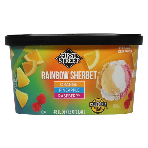 Helado First Street Rainbow Sherbet 1.41L
