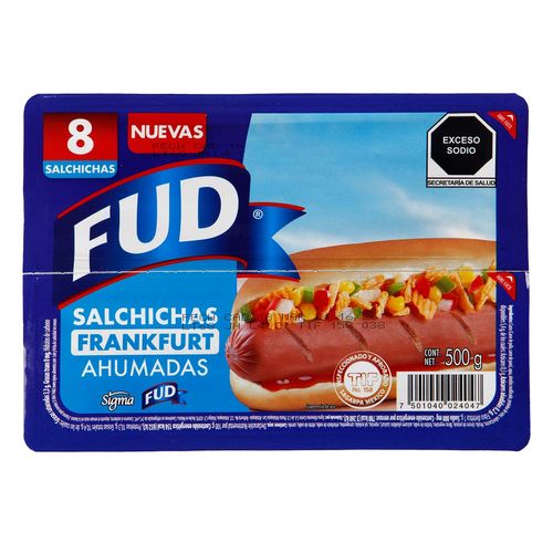 Salchicha Frankfurt Ahumada Fud 500g