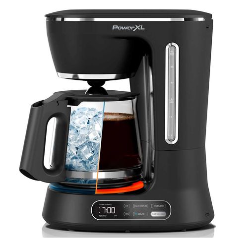 Cafetera PowerXL 12 Tazas Helado y Caliente CM0122-1BPLA Negra
