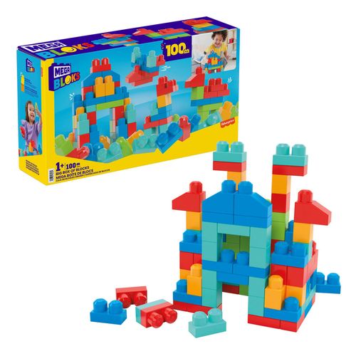 Mega Blocs Juguete de Construcción Caja de Bloques Grande