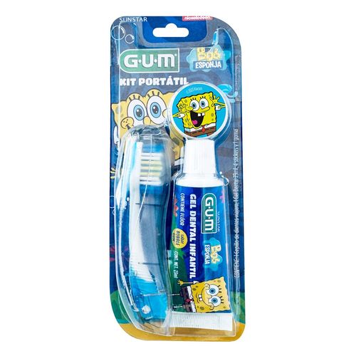 Kit de Viaje Gum Bob Esponja 2 Piezas