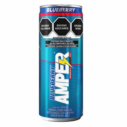 Bebida Energizante Amper Blue Berry 355ml