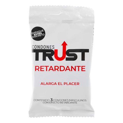 Condones Trust Retardante 3 Piezas