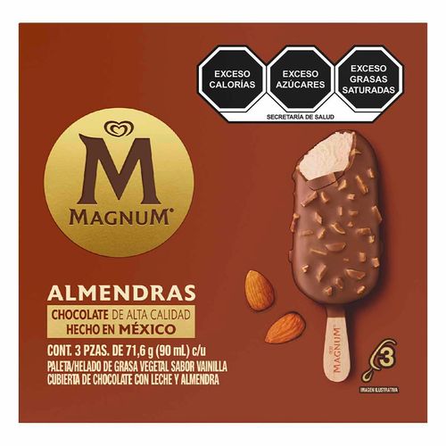 Paleta Helada Magnum Almendras 3x90ml