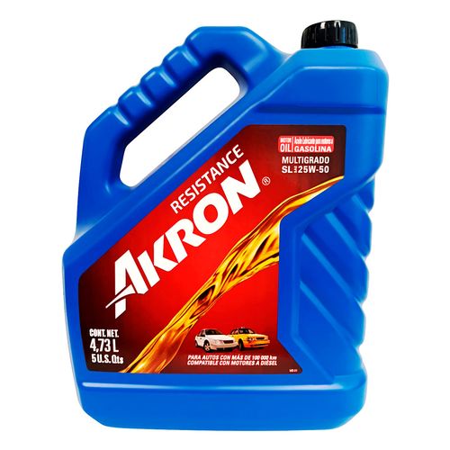 Aceite Akron SAE 25W50 Alto KL 4.73L