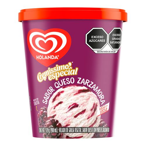 Helado Holanda Queso Zarzamora 900ml