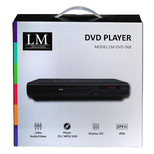 Reproductor de DVD Negro LM-368