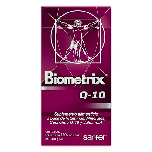 Suplemento Alimenticio Biometrix Q10 Frasco con 100 cápsulas