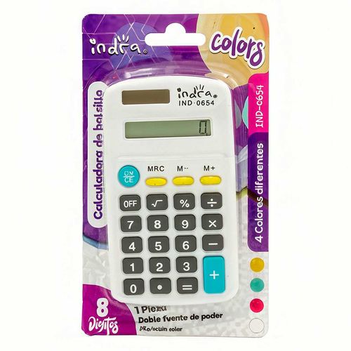 Calculadora de Bolsillo Indra de 8 Dígitos