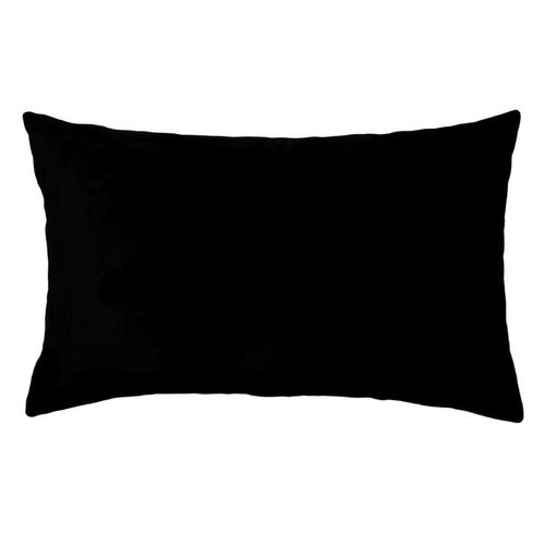 Cojín Home Line Rectangular Velour Negro 9507