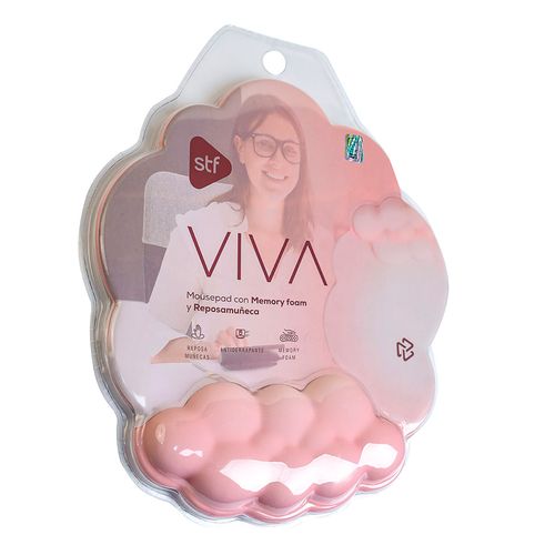 Mouse Pad STF Viva con Reposamuñecas ST-A08915 Nude
