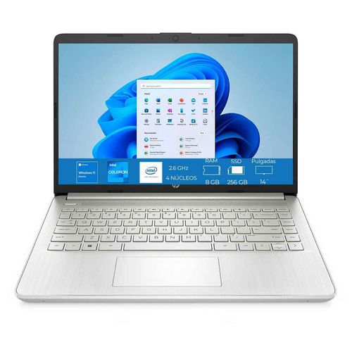 Laptop HP Celeron N4120 8GB 256GB 14-dq0530la