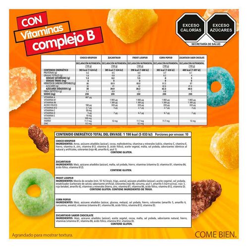 Cereal, Kellogg's Surtido Variedad de Sabores 306g
