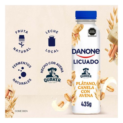 Licuado de Yoghurt Danone Platano Canela Avena 435g
