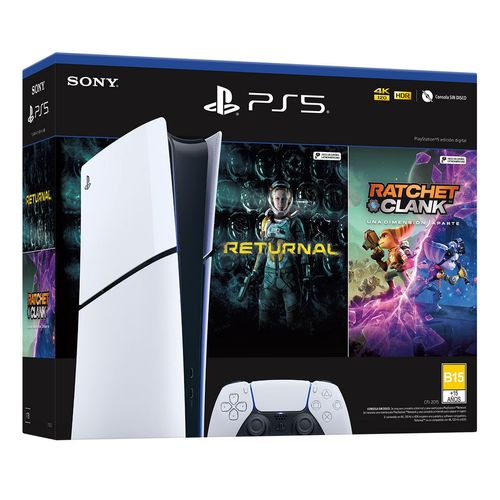 Pack Consola PlayStation 5 Slim 1TB Digital con 2 Juegos