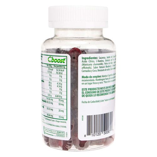 Gomitas C-Boost Magnesio L-Teanina Frasco con 90 Gomitas