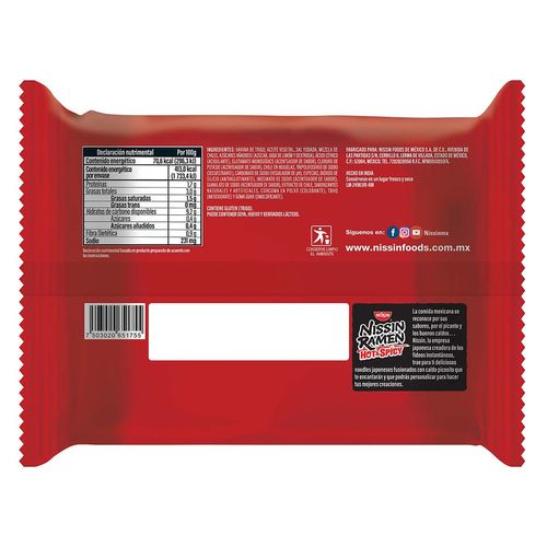 Ramen Nissin Hot&Spicy Habanero 85g