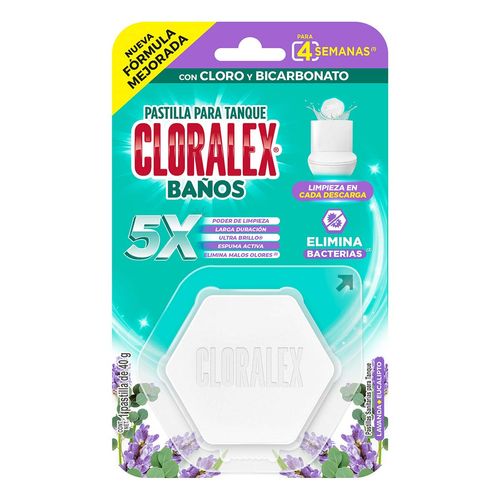 Pastilla Cloralex Lavanda Tanque 1 Pastilla de 40g