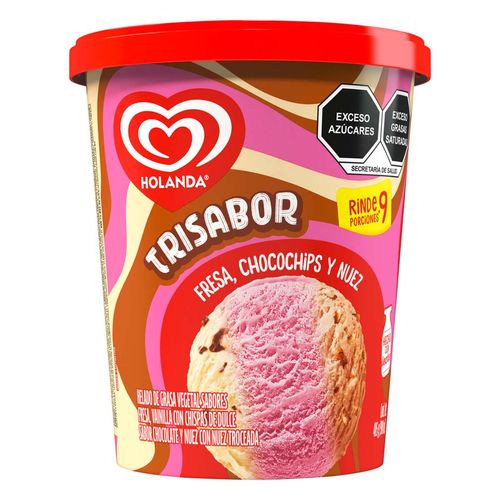Helado Holanda Trisabor Napolitano 900ml