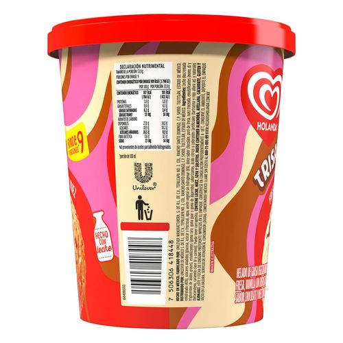 Helado Holanda Trisabor Napolitano 900ml
