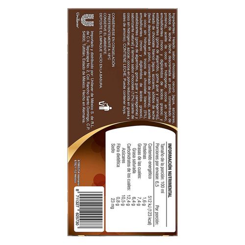 Pastel Holanda Viennetta sabor Chocolate 650ml