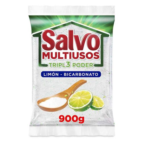 Detergente en polvo Salvo Multiusos Limón-Bicarbonato 900g