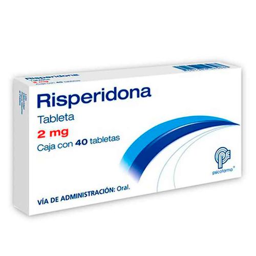 Risperidona 2mg 40 Tabletas