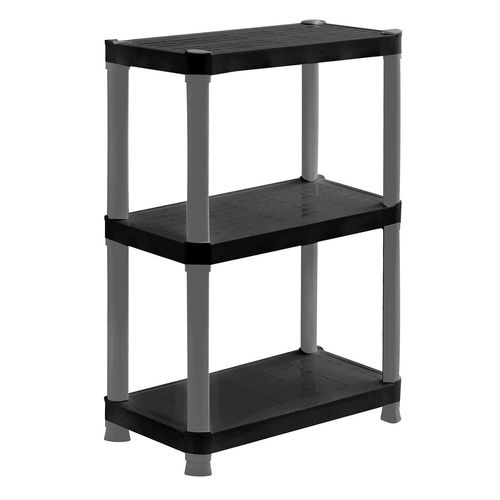 Rack Italhome de 3 niveles Negro con Gris