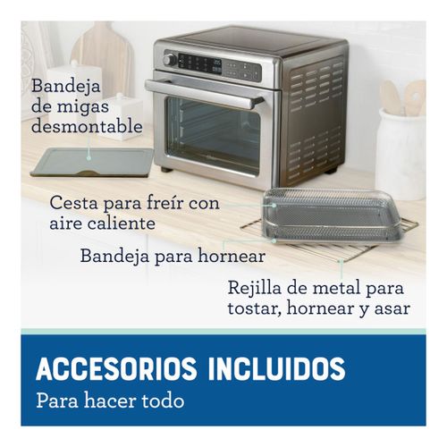 Horno Freidora Oster 22L 127V TSSTTVDAF1NS Acero