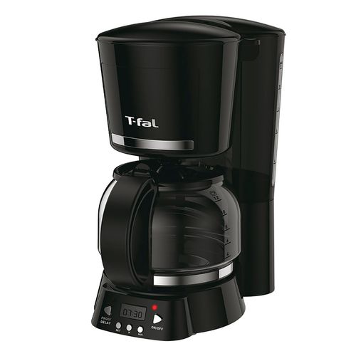 Cafetera T-fal 12 Tazas Programable 1.25 Litros Negra