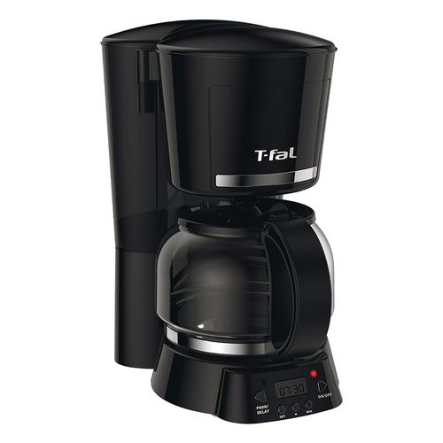 Cafetera T-fal 12 Tazas Programable 1.25 Litros Negra